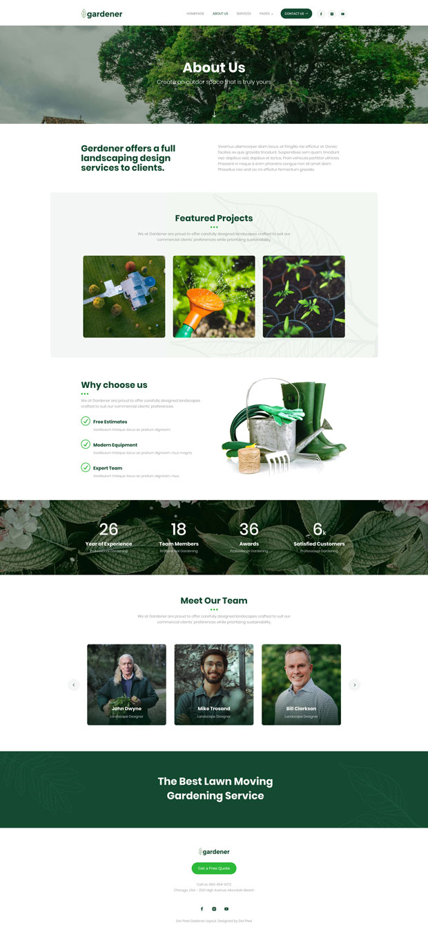 Gardener Homepage