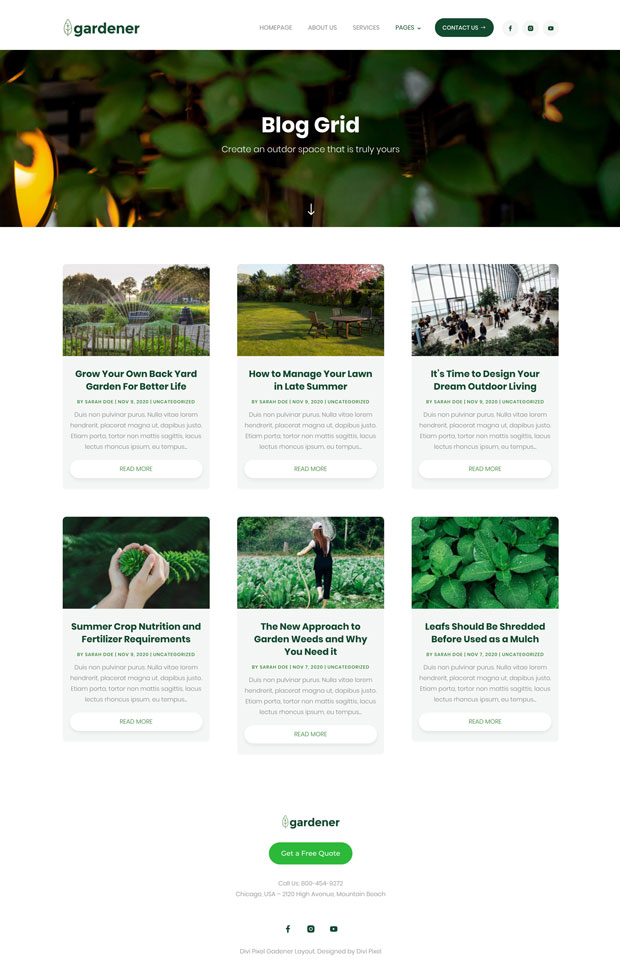 Gardener Homepage