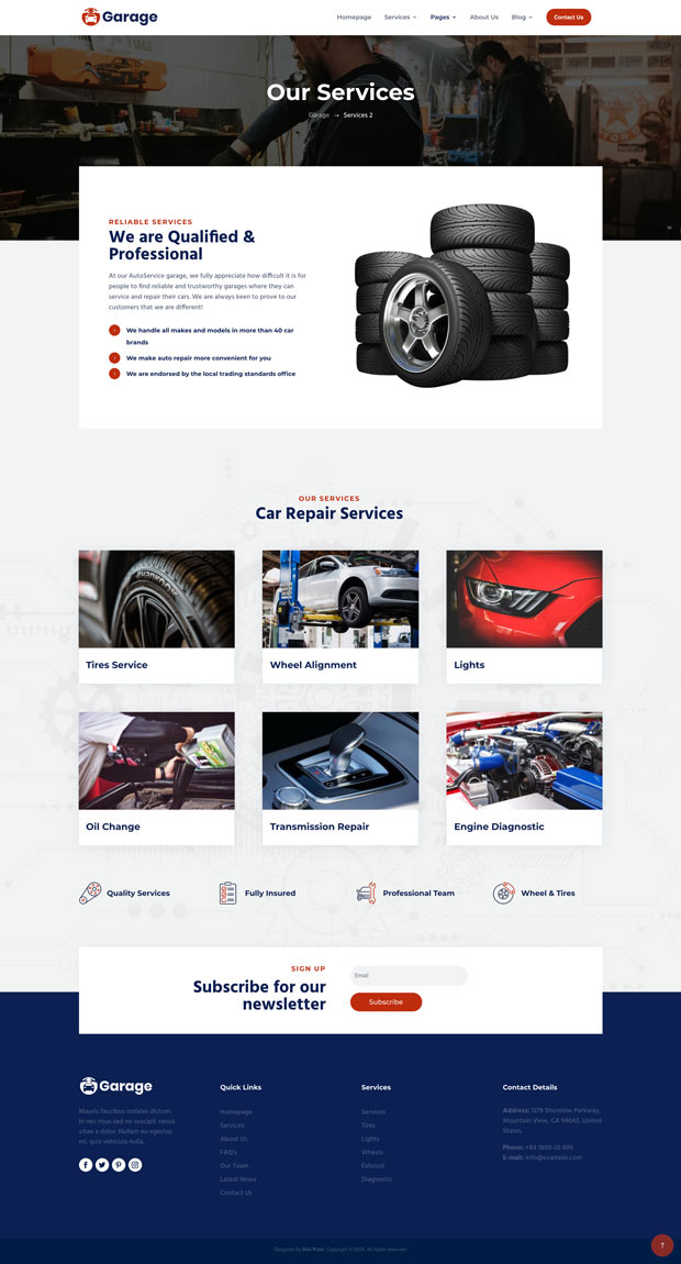 Garage Services Page v2