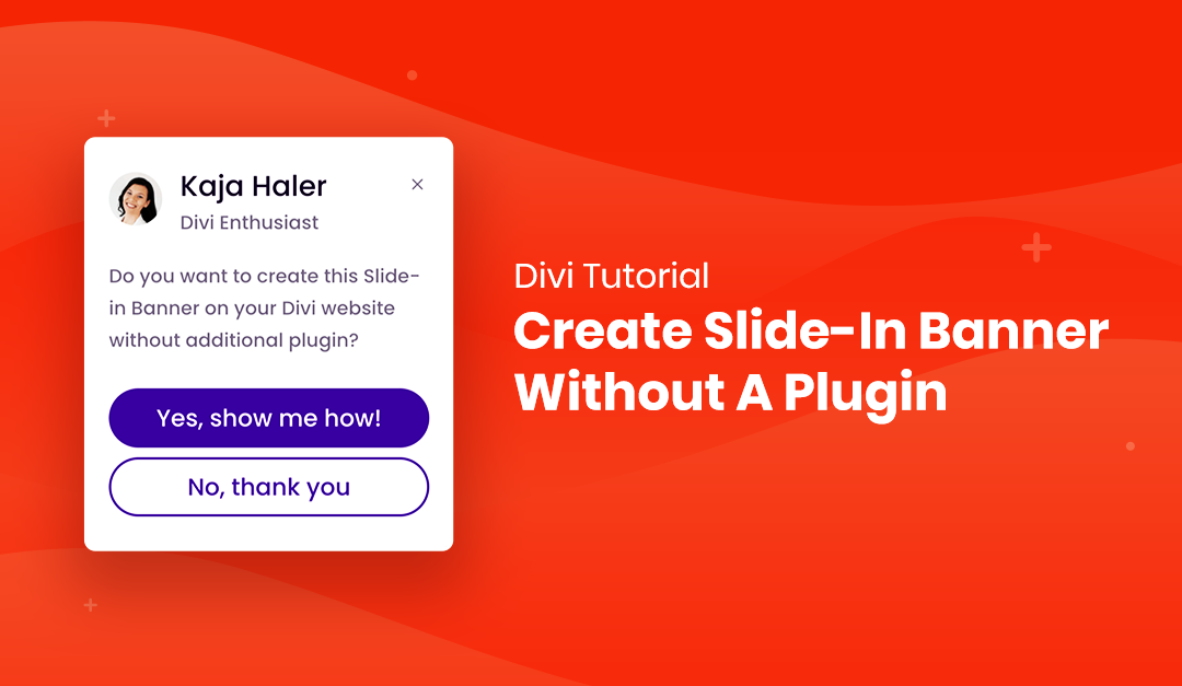 How to Create Slide-In Banner in Divi