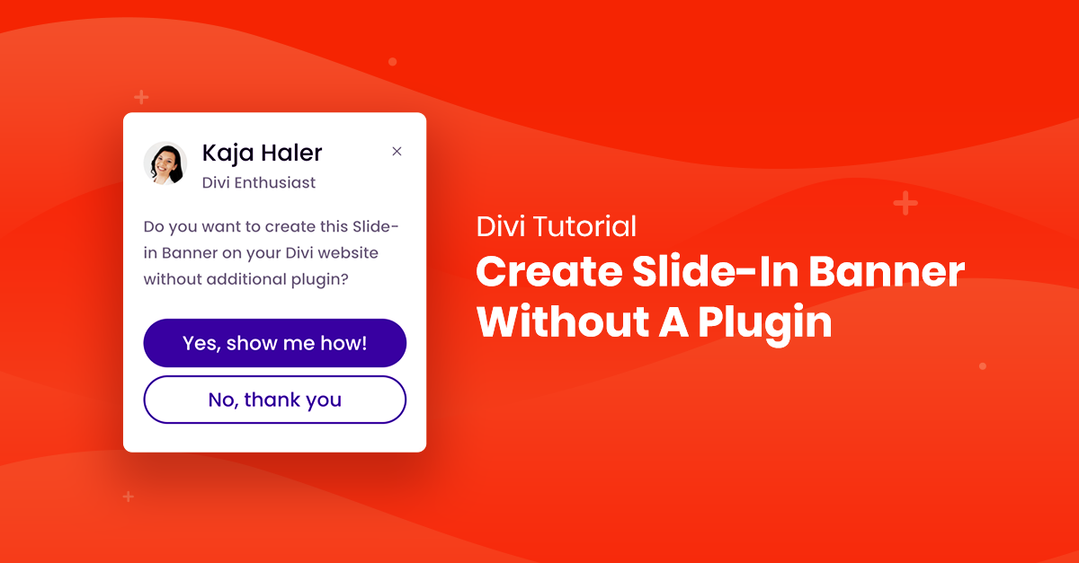 How to Create Slide-In Banner in Divi