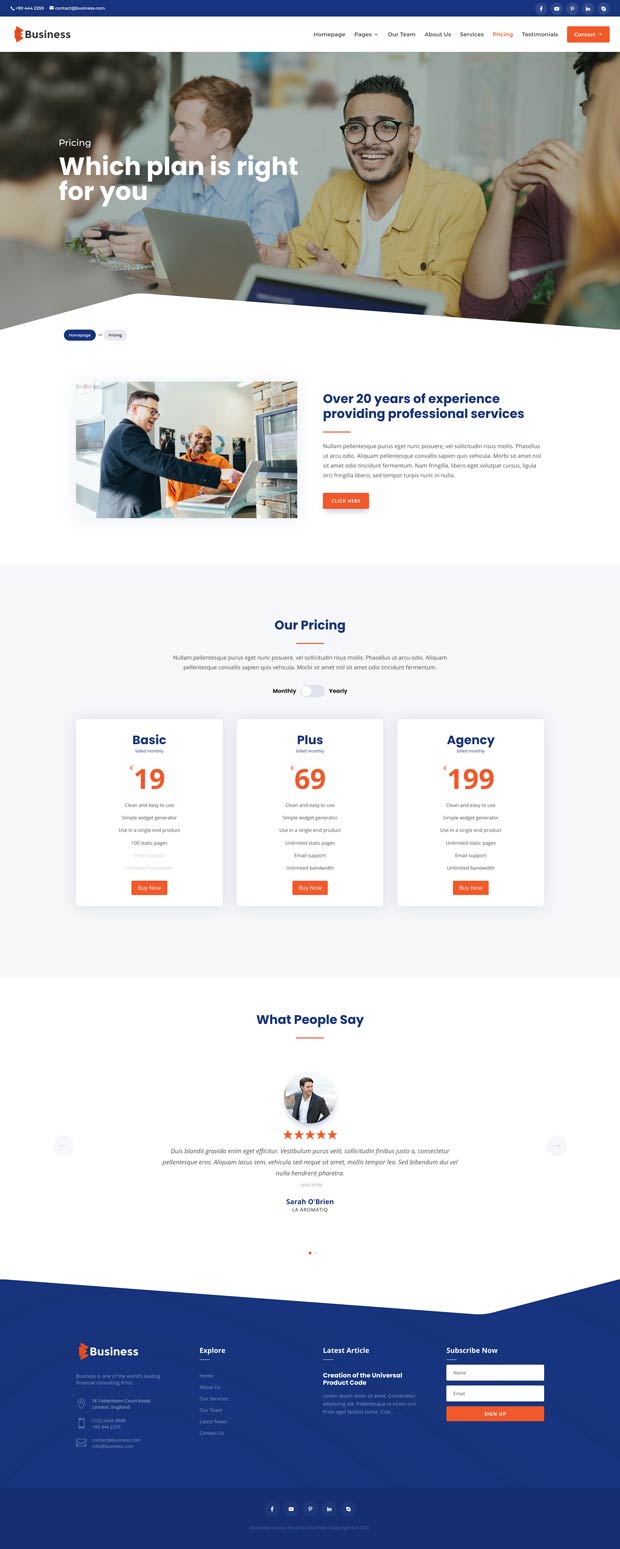 Business Layout Pack Pricing