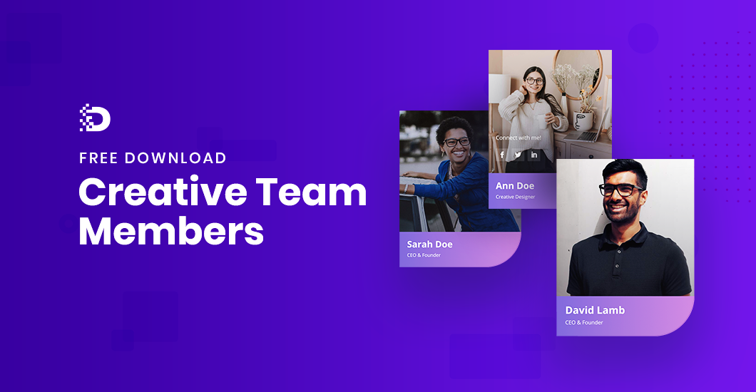 Download FREE Team Members Section for Divi