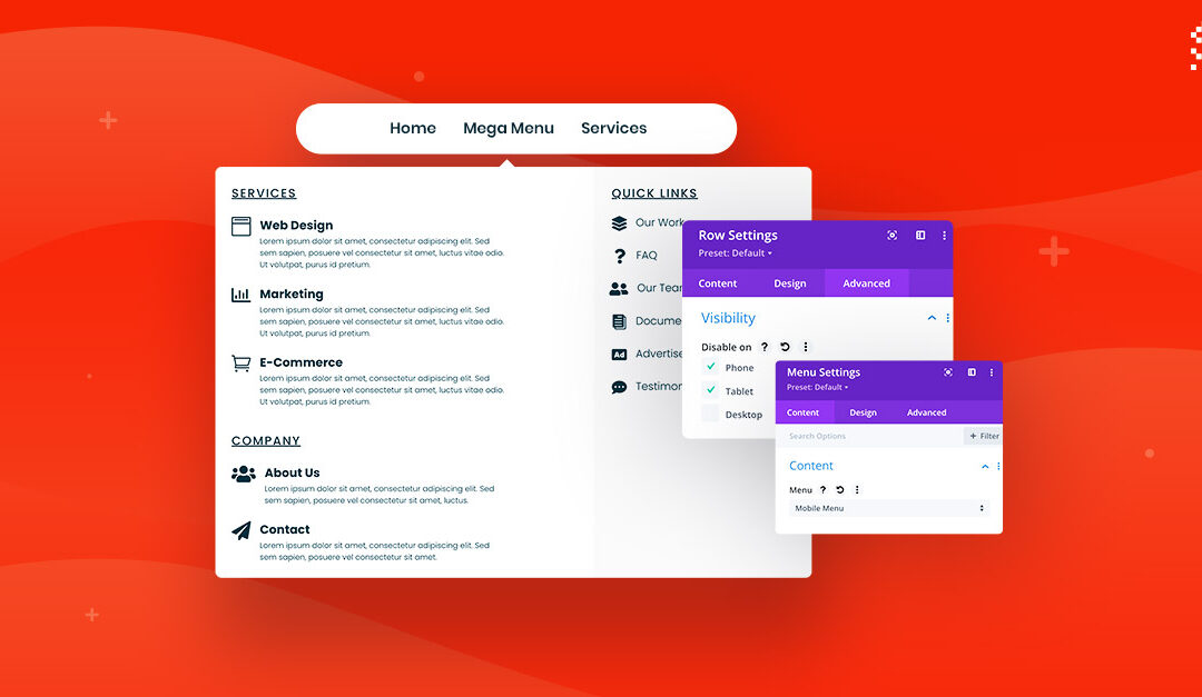 How to create Mega Menu in Divi with Balloon Module