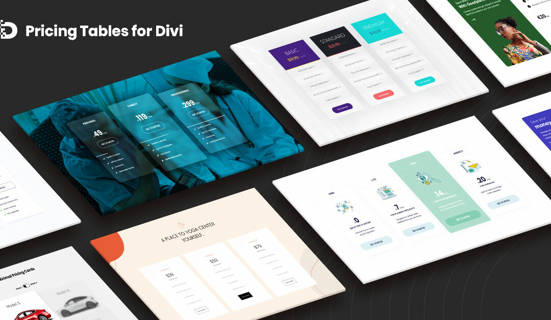 Download A FREE Pricing Tables UI Kit for Divi