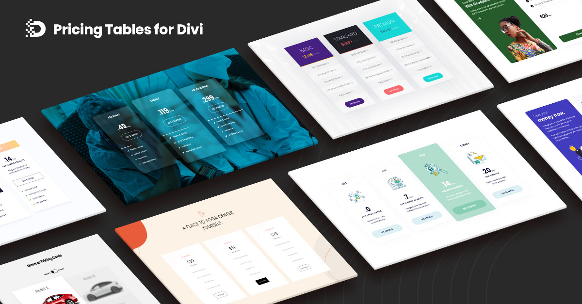 Download A FREE Pricing Tables UI Kit for Divi