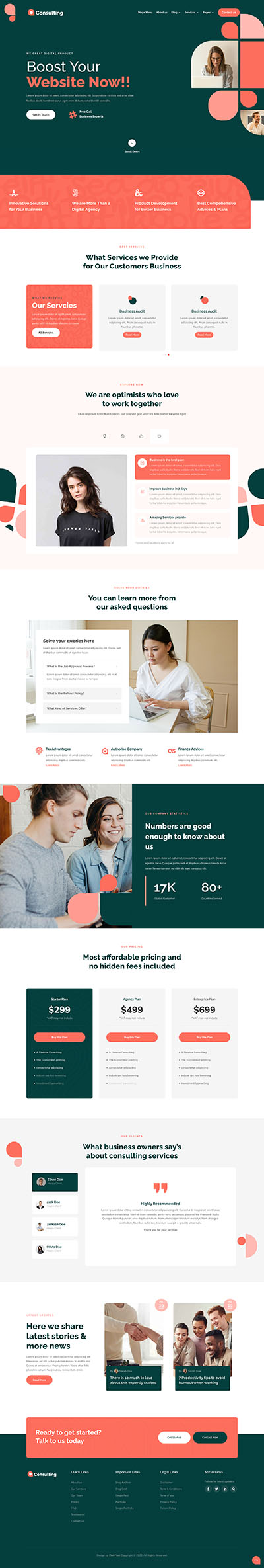 Marketing Layout Pack Homepage