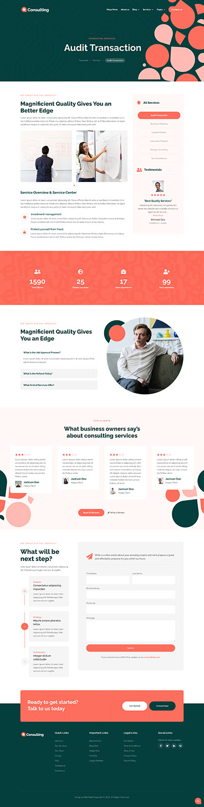 Creative Layout Pack Services Page