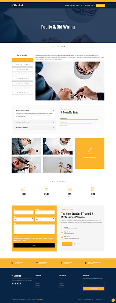 Creative Layout Pack Services Page