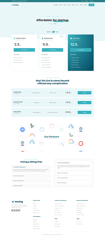 Creative Layout Pack Pricing Page