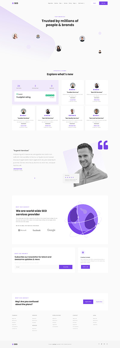 Creative Layout Pack Pricing Page