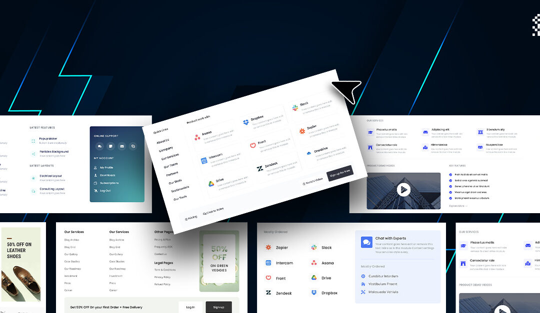 Download A FREE Mega Menu UI Kit for Divi