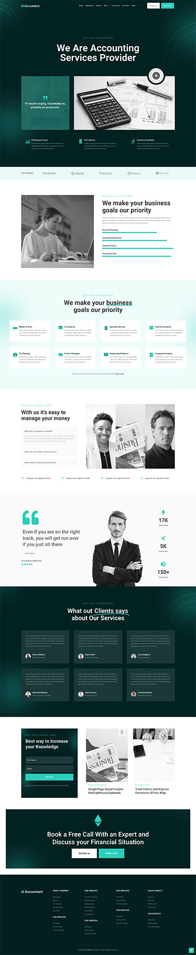 Marketing Layout Pack Homepage