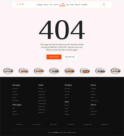 Cleaning Layout Pack 404 Error Page