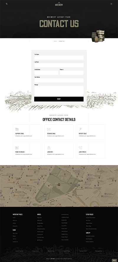 Cleaning Layout Pack Contact Page