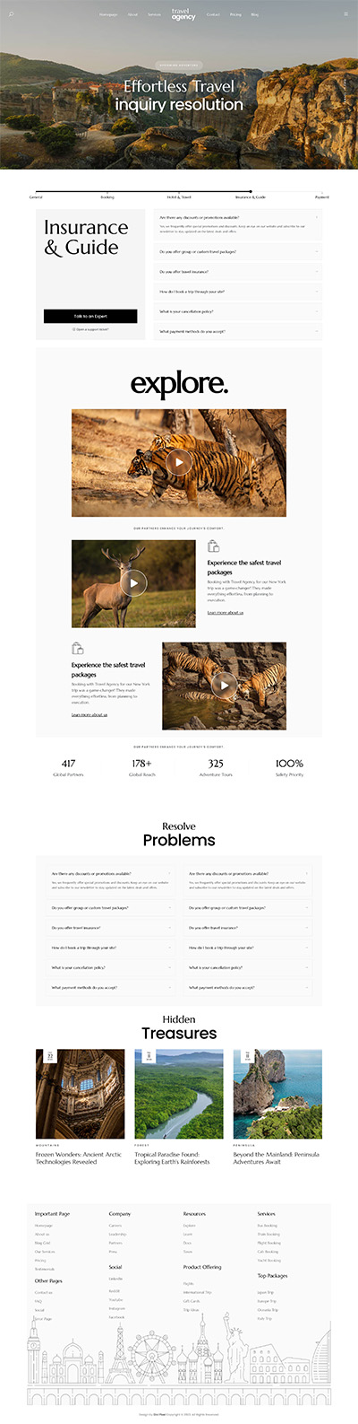 Developer Layout Pack Testimonials Page