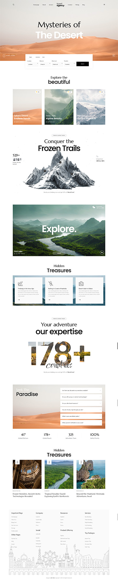 Travel Layout Pack Homepage 