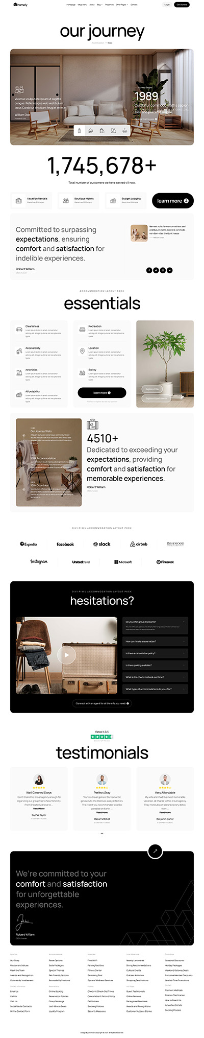 Travel Layout Pack About us Page
