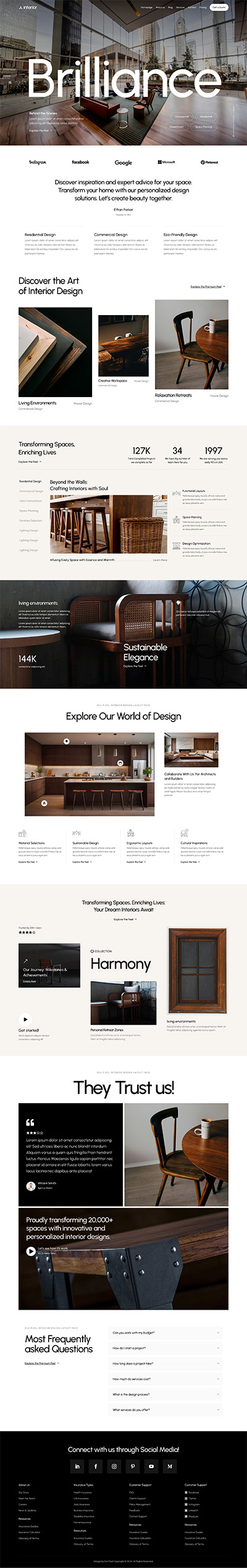 Insurance Layout Pack Homepage 