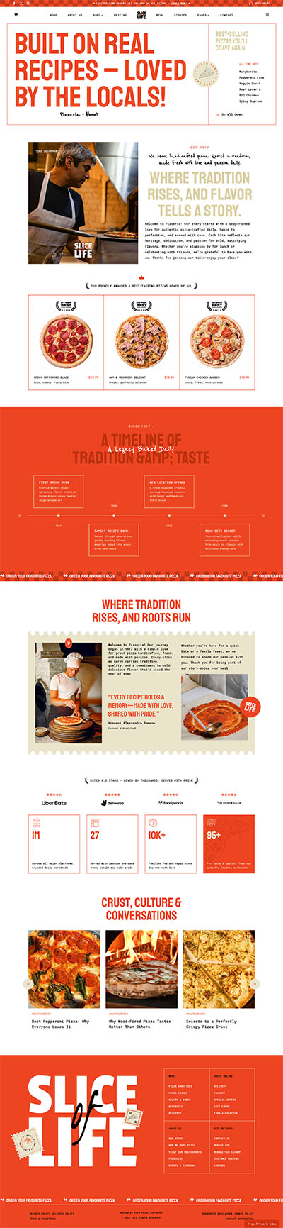Pizzeria Layout Pack About us Page