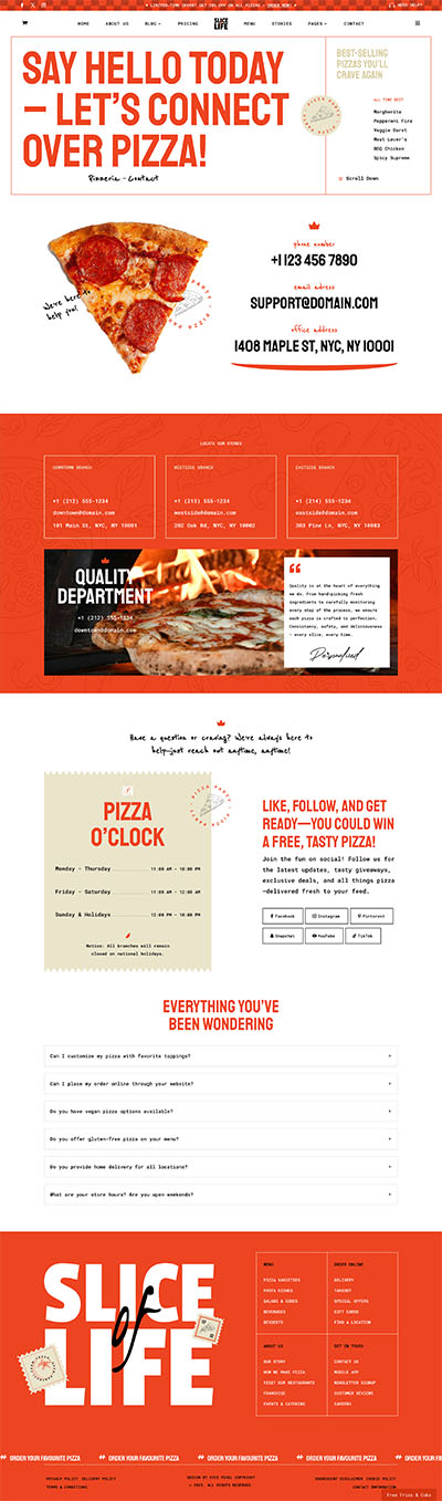Florist Layout Pack Contact