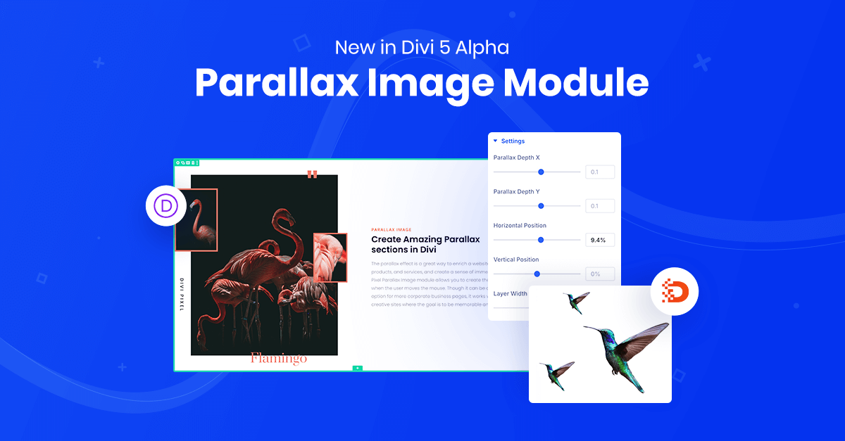 New in Divi 5 Alpha: Parallax Image Module | Divi Pixel