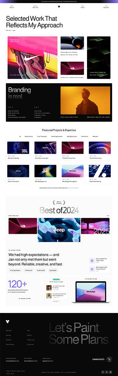 Portfolio Layout Pack Work Page