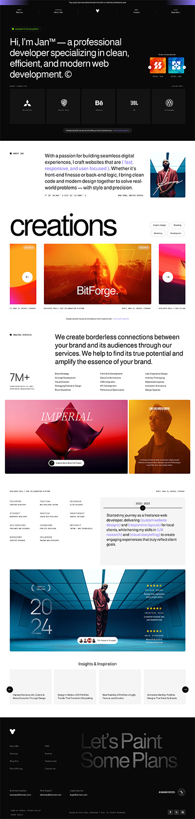 Portfolio Layout Pack Homepage 