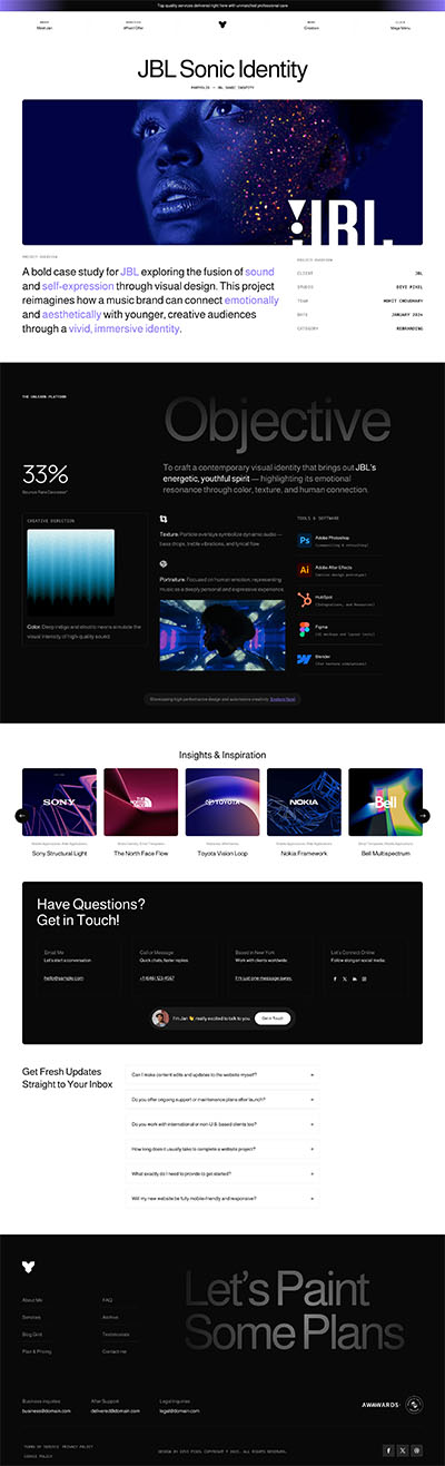 Portfolio Layout Pack Single Project