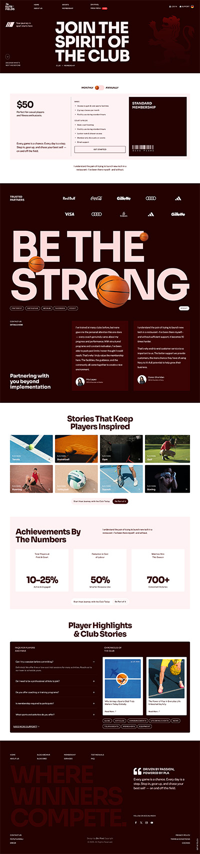 Sports Club Layout Pack Pricing Project