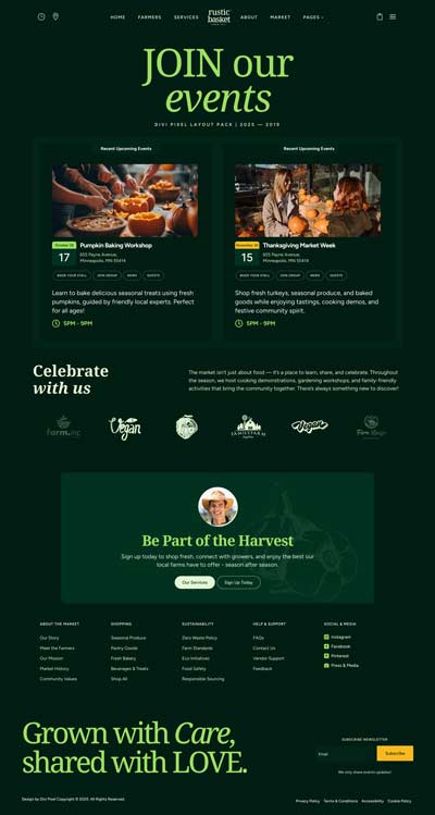 Farmers Market Layout Pack Error Page