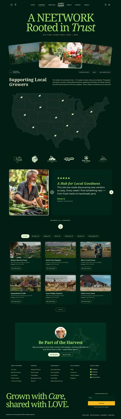 Farmers Market Layout Pack Pricing Project