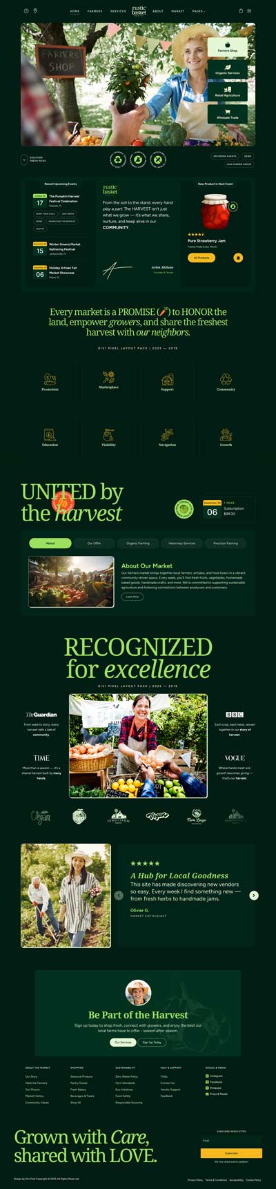 Farmers Layout Pack Homepage 