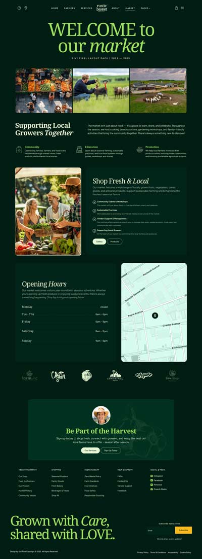 Farmers Market Layout Pack Error Page