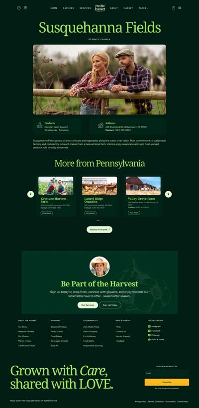 Farmers Market Layout Pack Error Page