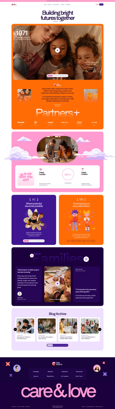 PlaySchool Layout Pack About Us Page
