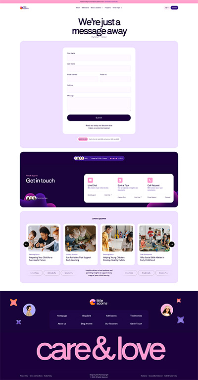 PlaySchool Pack The Contact Page
