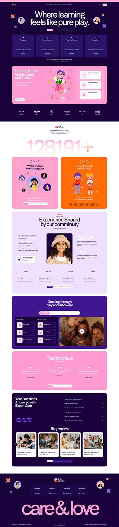 PlaySchool Layout Pack Homepage 