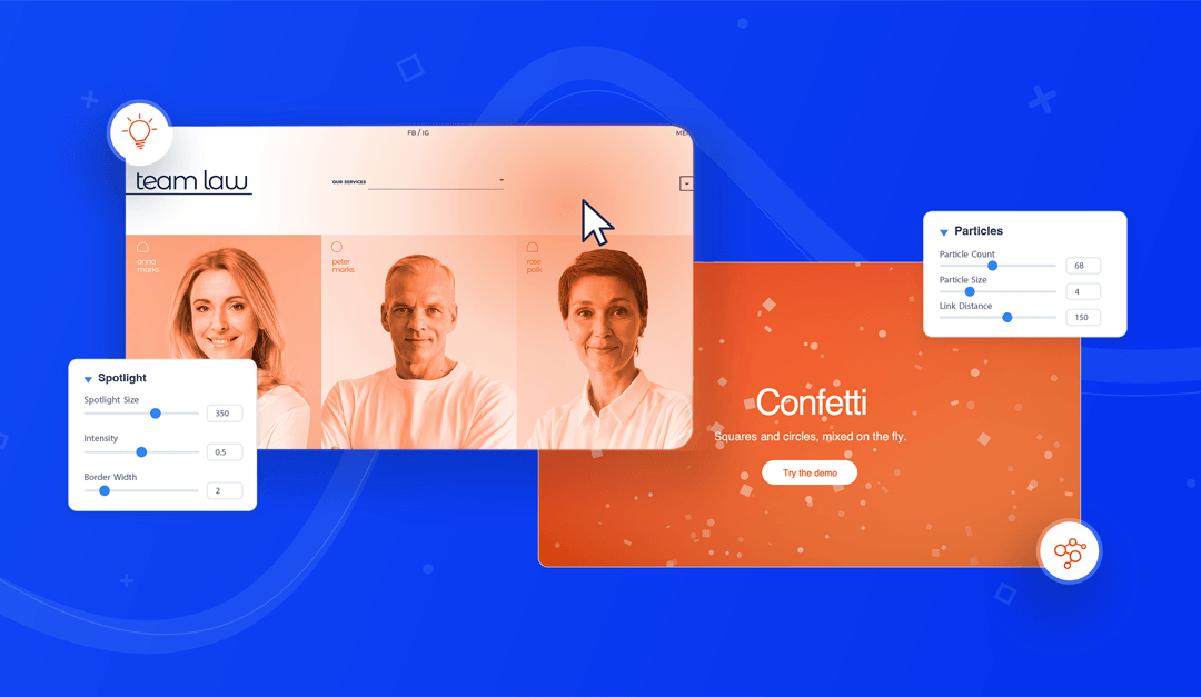 Particle & Spotlight Effects Now Available for Divi 5